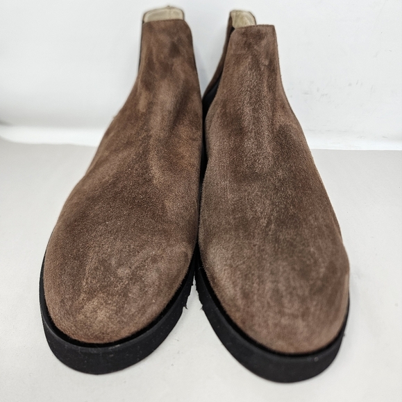 Amalfi By Rangoni Womens Bootie Sz 11.5M Enrico Chelsea Brown Suede Lightweight - Picture 2 of 13